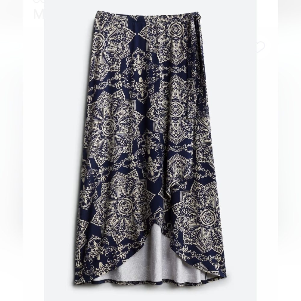 Womens, Midi Skirt, Navy/Beige, Sz. Sm. NWT's